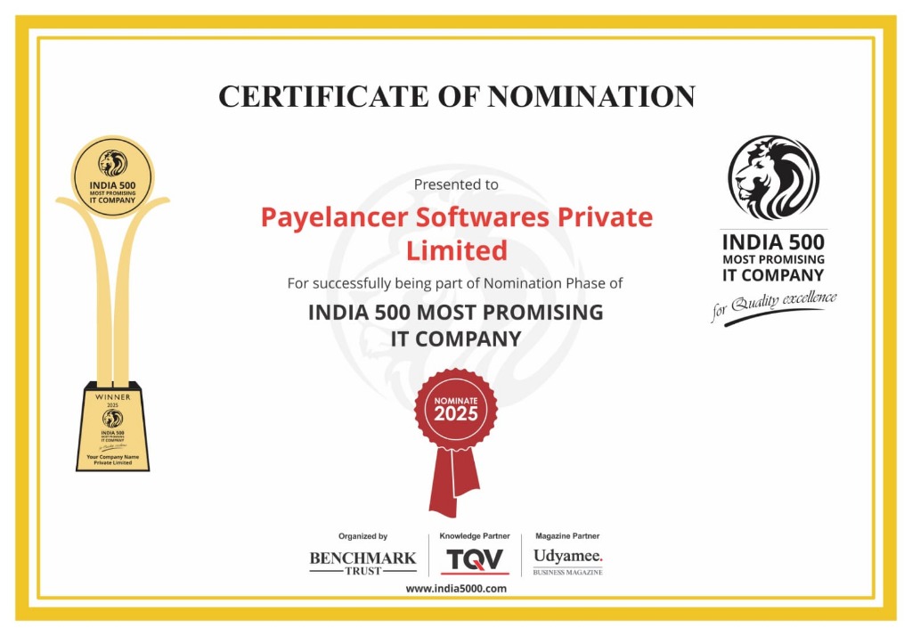India 500 Most Promising IT Company Nomination